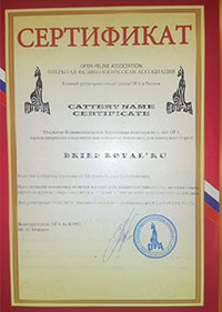 certificate ofa 200
